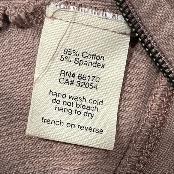 Anthropologie Pure + Good Blush Pink Draped Zip Front Cardigan Size Small - Picture 8 of 8